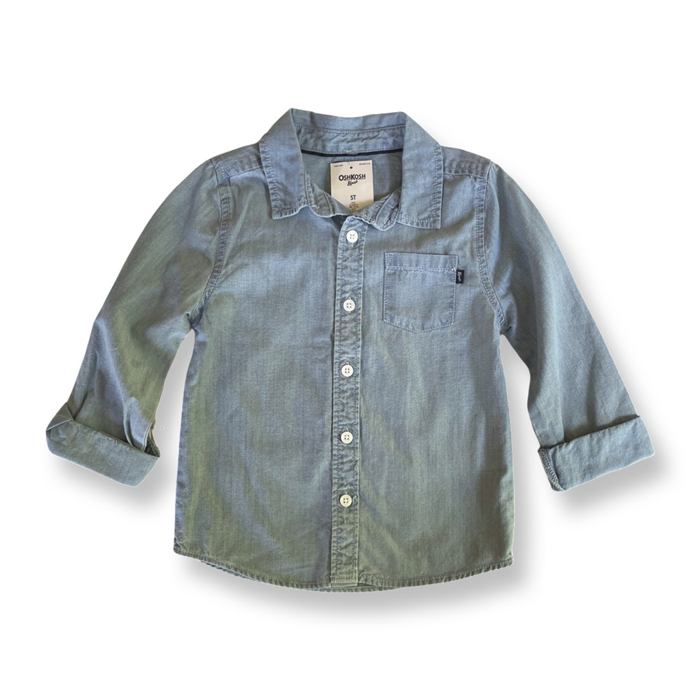 OshKosh Chambray Button-Down Shirt - Size 5